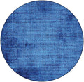 Round Edge Closing Tablecloth, Navy Blue Deco Elastic Edged Tablecloth, Faded Burlap Texture Old Fashioned Grunge, Fit Round Tables 39inch Diameter, for Indoor Outdoor Fits, Royal Blue