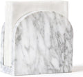 Marble Napkin Holder for Table, Upright Napkin Holders with Marble Unique Texture, Standing Napkin Dispenser for Kitchen Dining Room Counter Tops, Restaurant (Height 5.9")