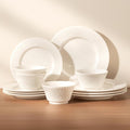 Dinnerware sets plates and bowls sets modern plates,Ceramic Dinnerware Sets,12 Pieces Porcelain Lightweight Plates,Scratch Resistant Dish Set (style - 13, 4 - Set (12pcs))
