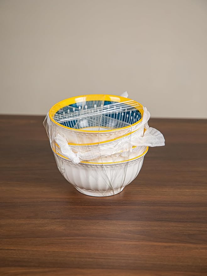 Yeacccng Cereal Bowls Set of 4, 27 Oz Colorful Cereal Bowls, 6.14 Inch Ceramic Soup Bowls for Soup, Cereal, Oatmeal, Fruit, Pasta, Scratch-Resistant, Lead-Free, Dishwasher & Microwave Safe