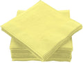 Cocktail Napkins Disposable, Light Yellow Beverage Napkins Soft and Absorbent Paper Napkins for Dinner, Party, Wedding, Or Every Day Use, 7” x 7” 2 Ply Party Napkins, Pack of 40 - By Amcrate