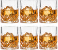 Set of 6 Crystal Whiskey Glasses - 11 oz Double Old Fashioned Tumbler, Perfect for Bourbon, Vodka, and Cocktails (Set of 6)