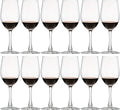 UMI UMIZILI 12 Ounce - Set of 12, Classic Durable Red/White Wine Glasses For Party