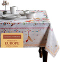 Maison d' Hermine Table Cloth Rectangle Table 100% Cotton 60 x 108 Inches Tablecloth Reusable Decorative for Dining Room Farmhouse Home Valentines Day Decorations Spring Summer - Ibiza - Beige