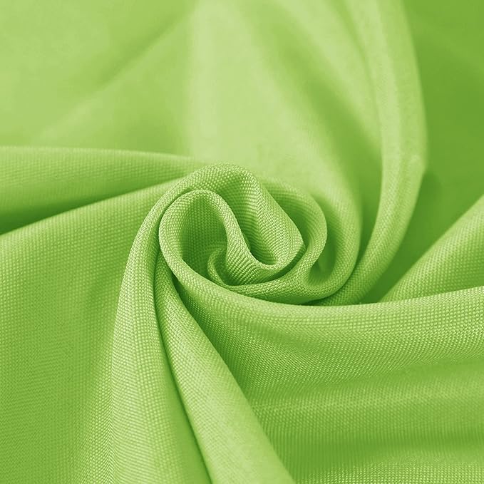 Fokitut 2 Pack Waterproof Round Tablecloth, 90 Inch, Stain Resistant and Wrinkle Polyester Table Cloth, Fabric Table Cover for Kitchen Dining, Wedding, Party, Holiday Dinner-Apple Green