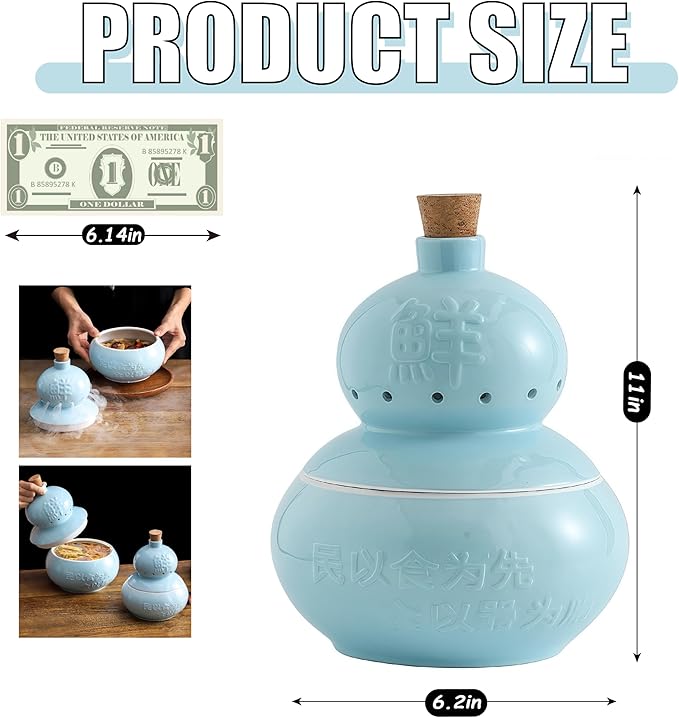 1 Pcs, Top Ceramic Chinese Tableware Set, Unique Hu Lu/Hulu for Chinese Restaurants, Dry Ice Ceramic Plates, Bone China Dinnerware Set, Fine China