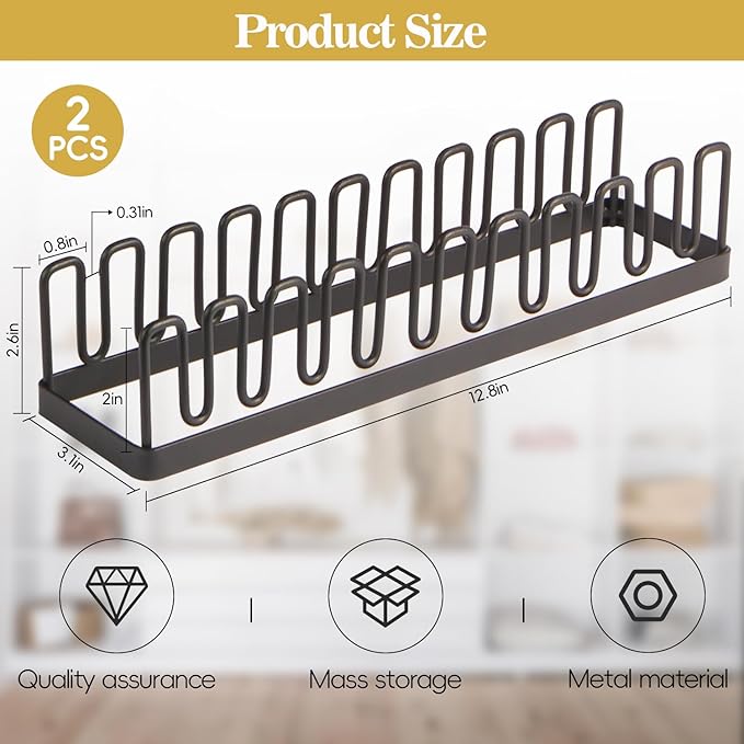 Hat Organizer for Baseball Caps Hat Rack Hat Storage Holder for 20 Baseball Caps, Tabletop Hat Rack Stand Display for Desk Closet Shelf Dresser 2 Pack