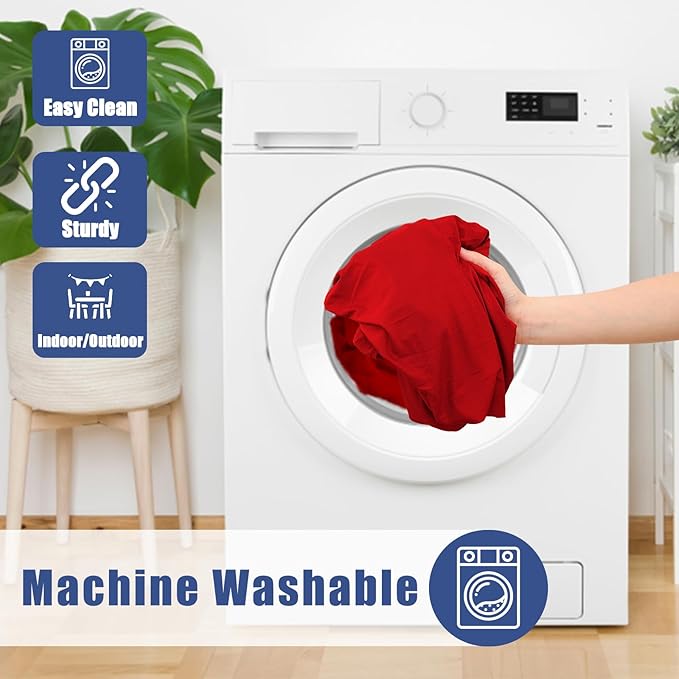 Round Spandex Tablecloth, Elastic Fitted Waterproof Tablecloths for 42"-50" Tables, Stretch Washable Picnic Table Cover for Camping, Dining, Indoor and Outdoor, Red