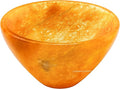 Golden Quartz Crystal Bowl - 2 Inch Decorative Bowls for Room and Home Decor - Gemstone Healing Crystals for Elegant Display, Positive Energy Balance and Gift