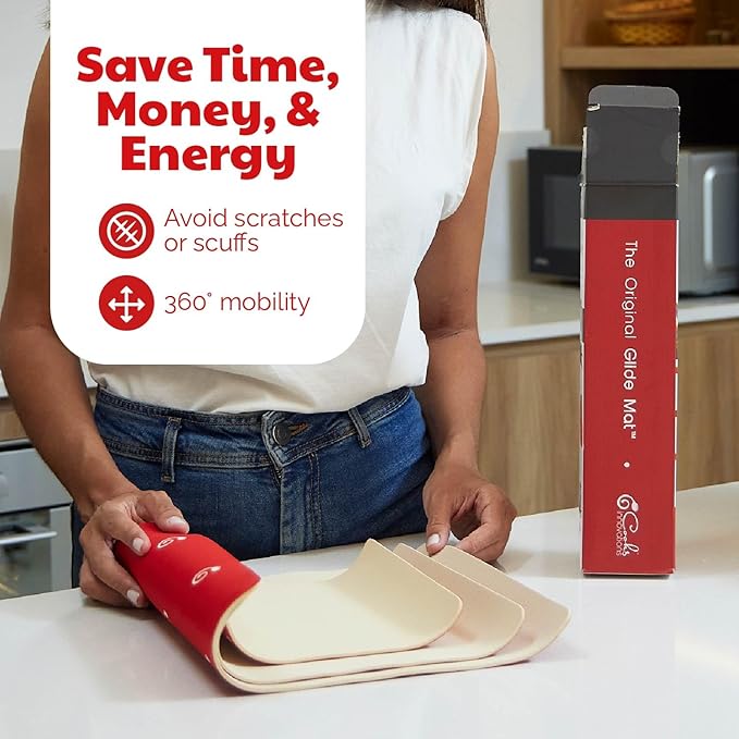 3 Pack Heat Resistant Mats for Countertop – Heat Pad Protector & Appliance Sliders for Kitchen – Cut to fit, Compatible with Ninja, Cuisinart, KitchenAid, Keurig & More