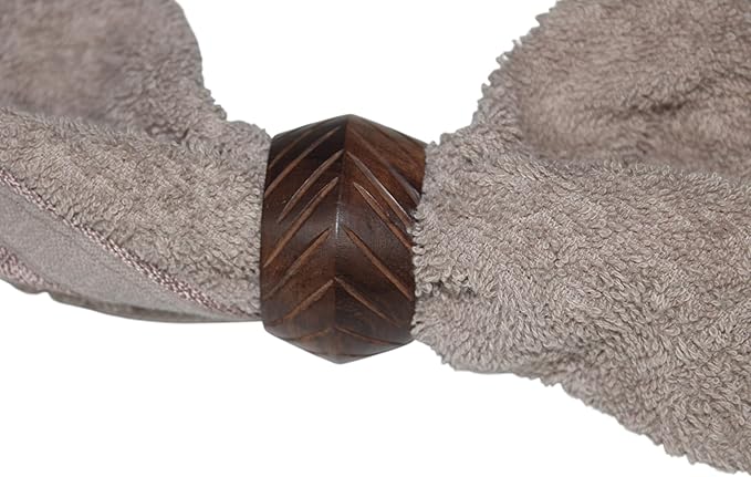 Wooden Napkin Rings Handcrafted Natural Wood Napkin Rings Decorations Christmas Ornaments Best for for Table Décor, Dinner Party, Wedding Party, Dining Parties, Table Decoration (6)
