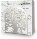 YAJIACLONE Tree of Life Silver Metal Napkin Holder, Upright Metal Tabletop Napkin Holder for Kitchen & Dining Table.