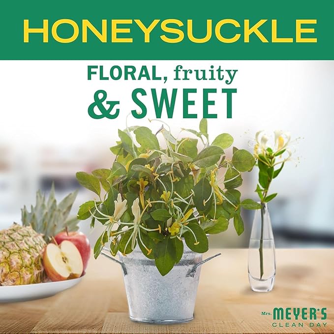 MRS. MEYER'S CLEAN DAY Liquid Dish Soap, Honeysuckle, 16 fl. oz - Pack of 3