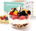 Trifle Bowl with Lids, 97oz Glass Serving Bowls, BPA-Free Borosilicate Salad & Fruit Bowls, Airtight Food Storage Containers, Ideal for Layered Desserts & Holiday Parties