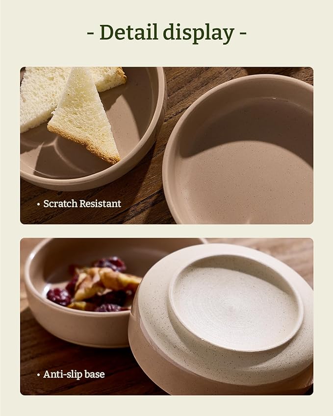 famiware Milkyway Ceramic Soy Sauce Dish, Dipping Bowls Set of 6, Dipping Sauce Bowls/Dishes, 4oz Small Serving Bowls for Side Dishes, Condiment, Sushi, Appetizer, Dessert, Cinnamon Brown