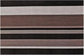 New Star Foodservice 28218 Crossweave Woven Vinyl Placemats, Set of 4, Chocolate Stripe