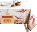 Maison d' Hermine Table Cloth Square Table 100% Cotton 54 x 54 Inches Fall Tablecloth Reusable Everyday Use for Thanksgiving Christmas Decorations Dining Farmhouse Party (Faisan D'Automne)