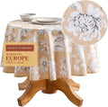 Maison d' Hermine Table Cloth Round Table 100% Cotton 63 Inches Fall Tablecloth Reusable Everyday Use for Thanksgiving Christmas Decorations Dining Farmhouse Party (Pretty Autumn)