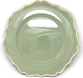 allgala 13-Inch 48-Pack Case Lot Heavy Quality Round Charger Plates-Floral Sage-HD80346