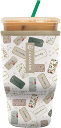 Sok It JavaSok Iced Coffee & Cold Soda Insulated Neoprene Cup Sleeve (Daily Intentions, Large: 30-32oz)