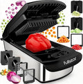 Fullstar The Original Pro Chopper - Vegetable Chopper and Spiralizer, Food Chopper with Container, Fruit Slicer, Kitchen Gadgets & Accessories, Home Essentials (4 in 1, Stainless Steel)