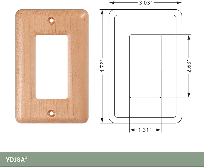 Light Wood Light Switch Cover Plate Decorative Switch Plate Covers In Maple Wood For Elegant Home Decor
