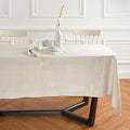 Solino Home Linen Tablecloth 70 x 132 Inch - 100% Pure Linen Flax Table Cloth for Rectangle Tables - Sonoma, Machine Washable Tablecloth for Spring, Easter