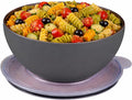 served Large Insulated Serving Bowl with Lid (100oz/3QT) - Double-Walled Stainless Steel Bowl for Hot & Cold Food - Vacuum Insulated, Spill-Resistant Thermal Bowl for Parties, Casseroles, Tailgates