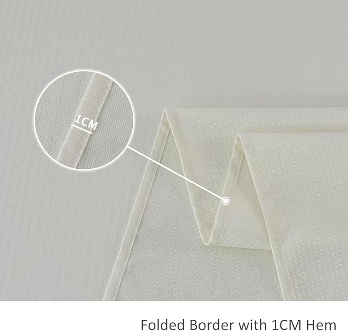 maxmill Weaved Texture Tablecloth Water Resistance Antiwrinkle Spillproof Soft Washable Table Cloth for Dining Room, Buffet Banquet Parties Holiday Dinner, Rectangular 70 x 108 Inch, Ivory