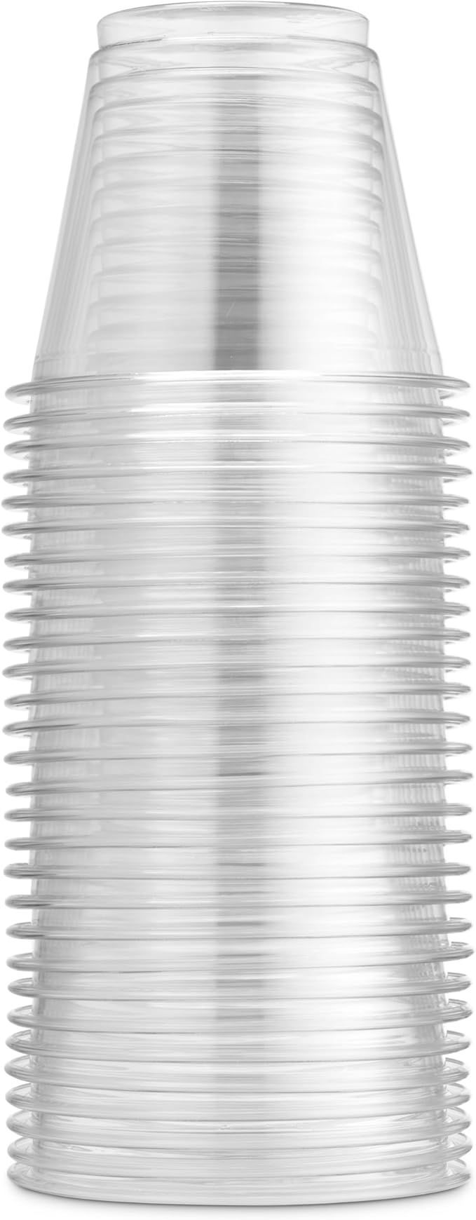 Munfix 250 Pack Clear Plastic Cups, 9 Oz Old Fashioned Tumblers, Disposable Drinking Cups, Bulk Plastic Party Cups for Birthday Parties, Picnics, Ceremonies, and All Events, Recyclable and BPA-Free