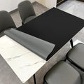 Leather Table Cover,1.8mm Thick,42x66 Inch Table Protector,Table Protector for Dining Room Table,Dining Table Cover,Table Cover Protector,Dining Table Pad Protector(Black+Gray,42x66)