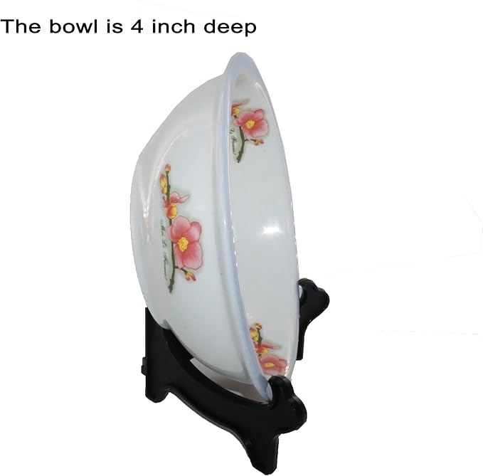 Artliving Display Stand Easel Bowl Stand for Display Large Deep Bowls, Platters and Deep Dishes Black.
