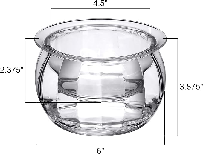 Amazing Abby - Ice Bed - Acrylic Chilled Dip Server Bowl with Ice Chamber (2-Pack), Clear Plastic Iced Serving Bowl, Keeping Dips and Condiments Cold and Fresh for Party, Picnic, Outdoor Dining