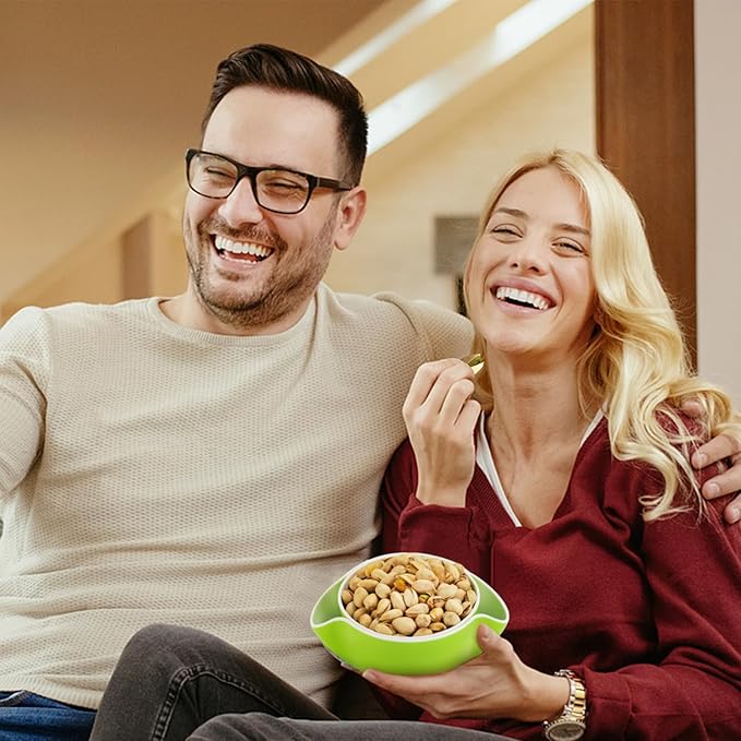 LivLab Mker Snack bowls for adults,Pistachios bowl with shell storage,sunflower seed bowl,Red