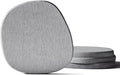 Diatomaceous Earth Coasters Set of 4 for Drinks, Moisture Water Absorbent Stone Coasters for Table Desk at Work, Water Absorbing Instant Drying Diatomite, Modern Light Grey