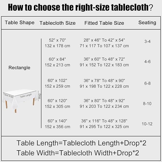 Smiry Square Table Cloth Linen Textured, Waterproof Spillproof Anti-Wrinkle Burlap Tablecloth, Washable Decorative Fabric Table Cover for Dining, Party, Banquet, 54 x 54 Inch, White