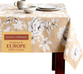 Maison d' Hermine Table Cloth Rectangle Table 100% Cotton 70 x 108 Inches Fall Tablecloth Reusable Everyday Use for Thanksgiving Christmas Decorations Dining Farmhouse Party (Pretty Autumn)