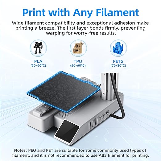 BIQU Double Sided Build Plate 184x184mm, Smooth PEO+Texture PEI Surface Flexible Sheet Removable Platform Spring Steel Plate Print Bed Compatible with Bambu-Lab A1 Mini 3D Printer