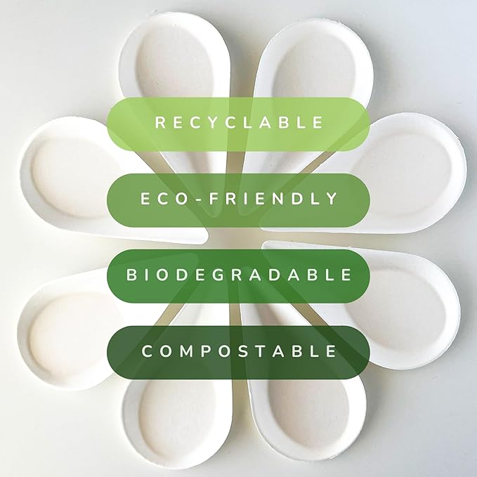 50ct Small 5.9'' Square White Sugarcane Mini Appetizer Plates | Compostable & Eco-Friendly Disposable Plates | Mini Plates for Desserts, Appetizers & Cocktails | Ideal for Parties, Buffets | CMJJ