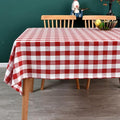 Gingham Table Cloth for Rectangle Tables red Checkered Plaid Tablecloth Heavy Duty Cotton Blend Washable & Wrinkle Table Cover for Outdoor Kitchen Dining Picnic Camping (60x84 Inch)