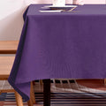 BALCONY & FALCON Table Cloth for 6 Foot Rectangle Tables – Waterproof, Wrinkle-Free Farmhouse Tablecloth for Dining, Kitchen, Wedding, Baby Shower & Holiday Gatherings (Purple, 55" x 95")