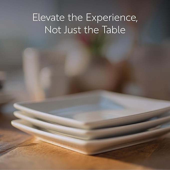 Restaurantware Porcelain Plates 10 Pack 3 x 3 x Inch Chip-Resistant Miniature Serving Plates Oven, Microwave, Freezer, Dishwasher-Safe White Modern Dining Dishes for Elegant Appetizer Presentation