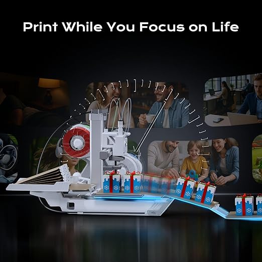 Chitu Systems PlateCycler C1M for Bambu Lab A1 Mini 3D Printer, Automatic Build Plate Changer, Multi Plate System, Hands-Free Batch Printing, Easy 3D Printer Accessories & Upgrade (4Pcs Build Plate)