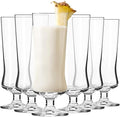 Krosno Cocktail & Long Drink Glasses, Set of 6, 10.1 oz, Avant-garde Collection – Pina Colada, Milkshake, Beer, Ice Cream, Cocktail Glass – Dishwasher Safe | Lead-Free Crystal Glass