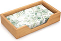 Bamboo Napkin Holder for Kitchen Table Bathroom Paper Towel Holder Farmhouse Flat Napkin Holders Guest Towel Holder Hand Towel Tray Rectangle Napkin Holder