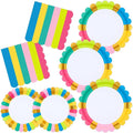 Birthday Party Supplies Disposable 9" Dinner Plates 7" Dessert Plates 6.5" Luncheon Napkins for Birthday Garden Party Afternoon Teas Baby Shower Wedding, Scalloped Edge, Serve 24