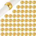 60 Pcs Gold Napkin Rings, Metal Napkin Ring Holders Set, Iron Napkin Rings with Electroplated Finish, 1.81 in, Modern Decorative Table Setting for Parties, Banquets, Dinners