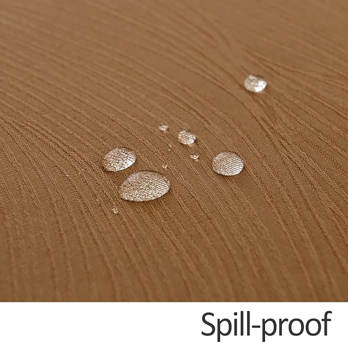 maxmill Harvest Round Swirl Design Table Cloth Waterproof Wrinkle Free Heavy Weight Soft Tablecloth for Fall Thanksgiving Dinning Circular Table Cover Decoration Round 70 Inch, Fall Leaf