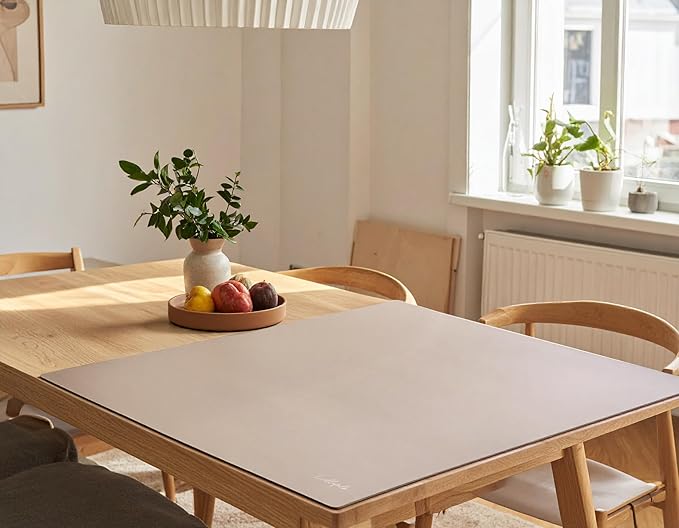 Table Craft Mat to Protect Dining Table, Craft Mess mat 38"x39.4" Great for Childrens Crafts and Play Protect Your Furniture from Spills and Mess Easy to Clean, Heat Resistant (Clay, 38" 39.4")'