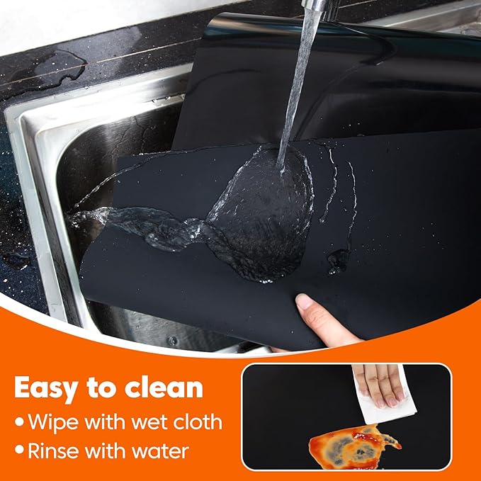 Large Silicone Mats for Kitchen Counter,16" x 72" Heat Resistant Silicone Mat,Food Grade Silicone Pastry Mat,New Skin-Friendly Material Silicone Countertop Protector Mat,Freely Cuttable,Black